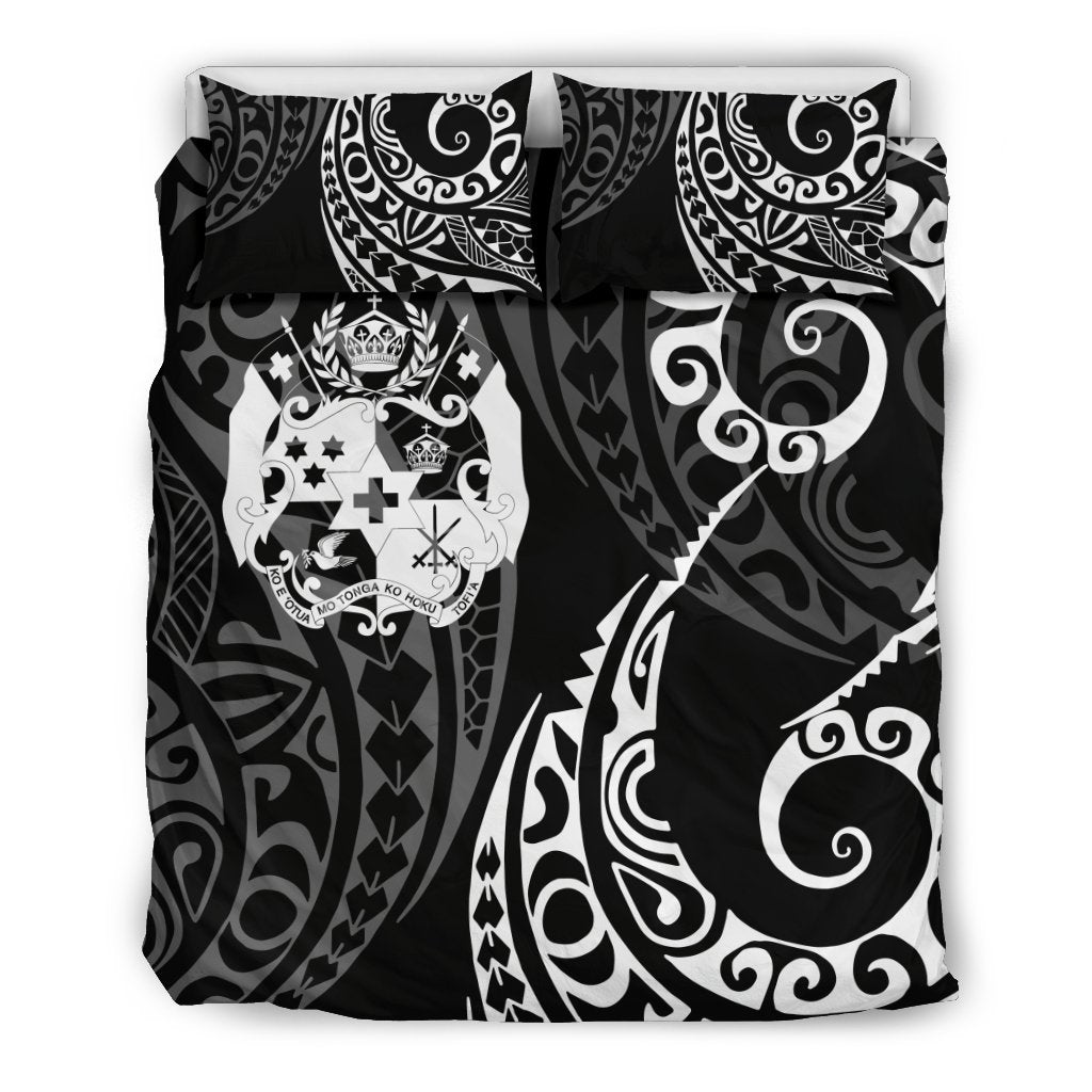 Tonga Polynesian Bedding Set - Tattoo Style 08 - Vibe Hoodie Shop