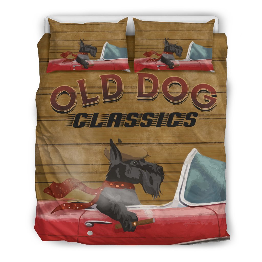 Scotland Terriers Bedding Set - Driving Dog - Vibe Hoodie Shop