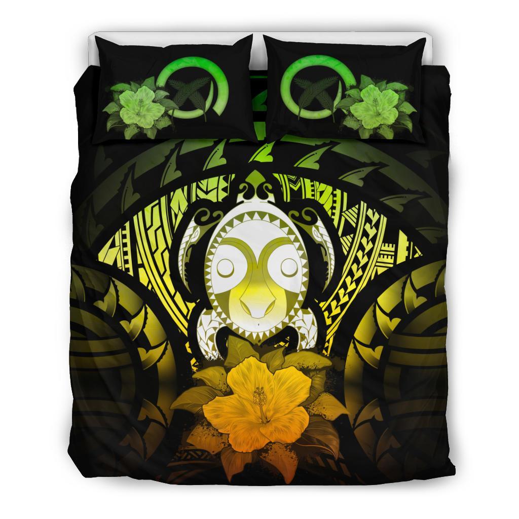 Vanuatu Reggae Hibiscus Bedding Set - Vibe Hoodie Shop