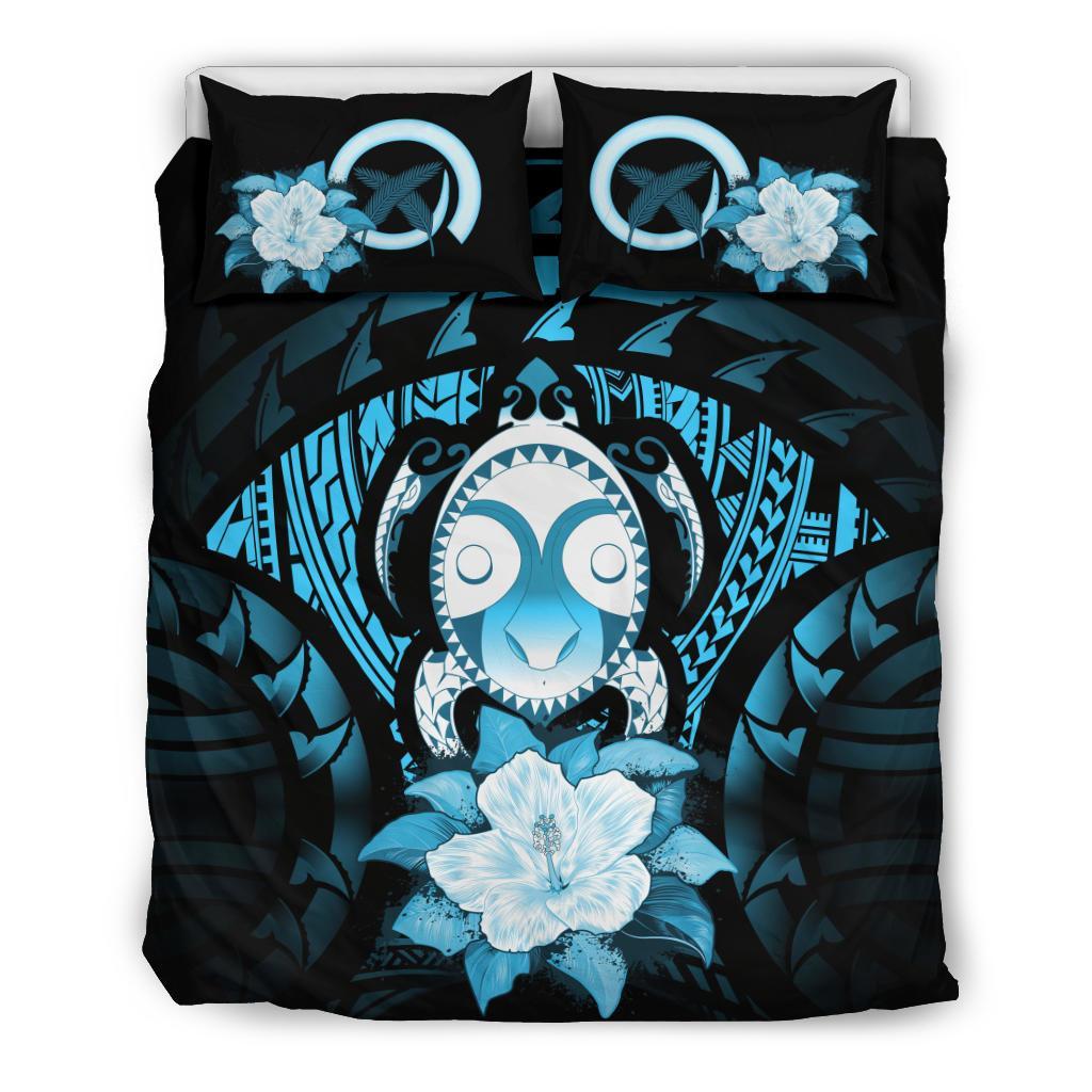 Vanuatu Turquoise Hibiscus Bedding Set - Vibe Hoodie Shop