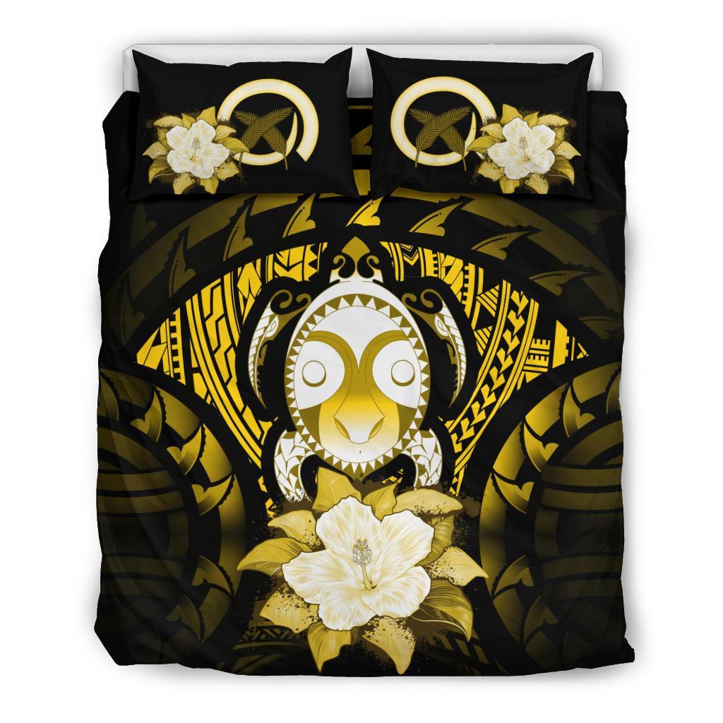 Vanuatu Yellow Hibiscus Bedding Set - Vibe Hoodie Shop