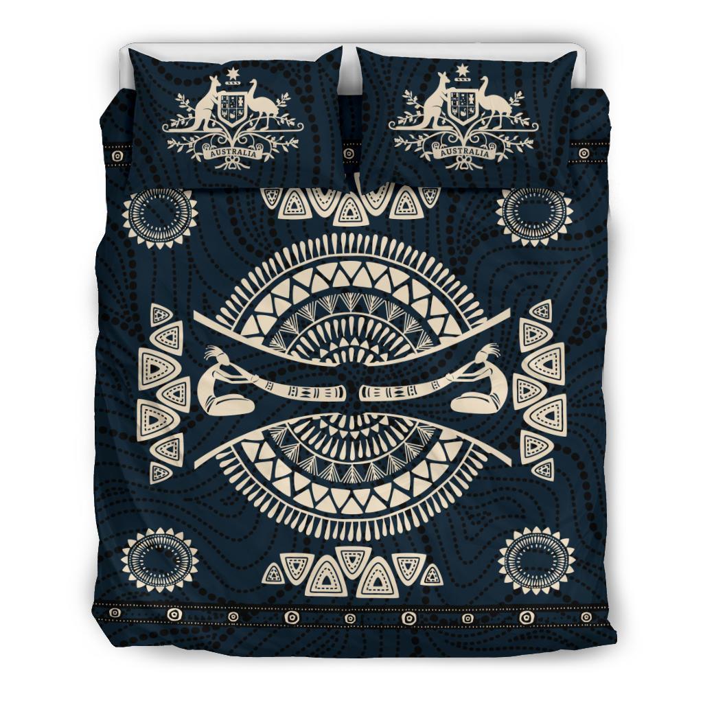 Aboriginal Bedding Sets, Didgeridoo Australia Indigenous Patterns Ver02 - Vibe Hoodie Shop