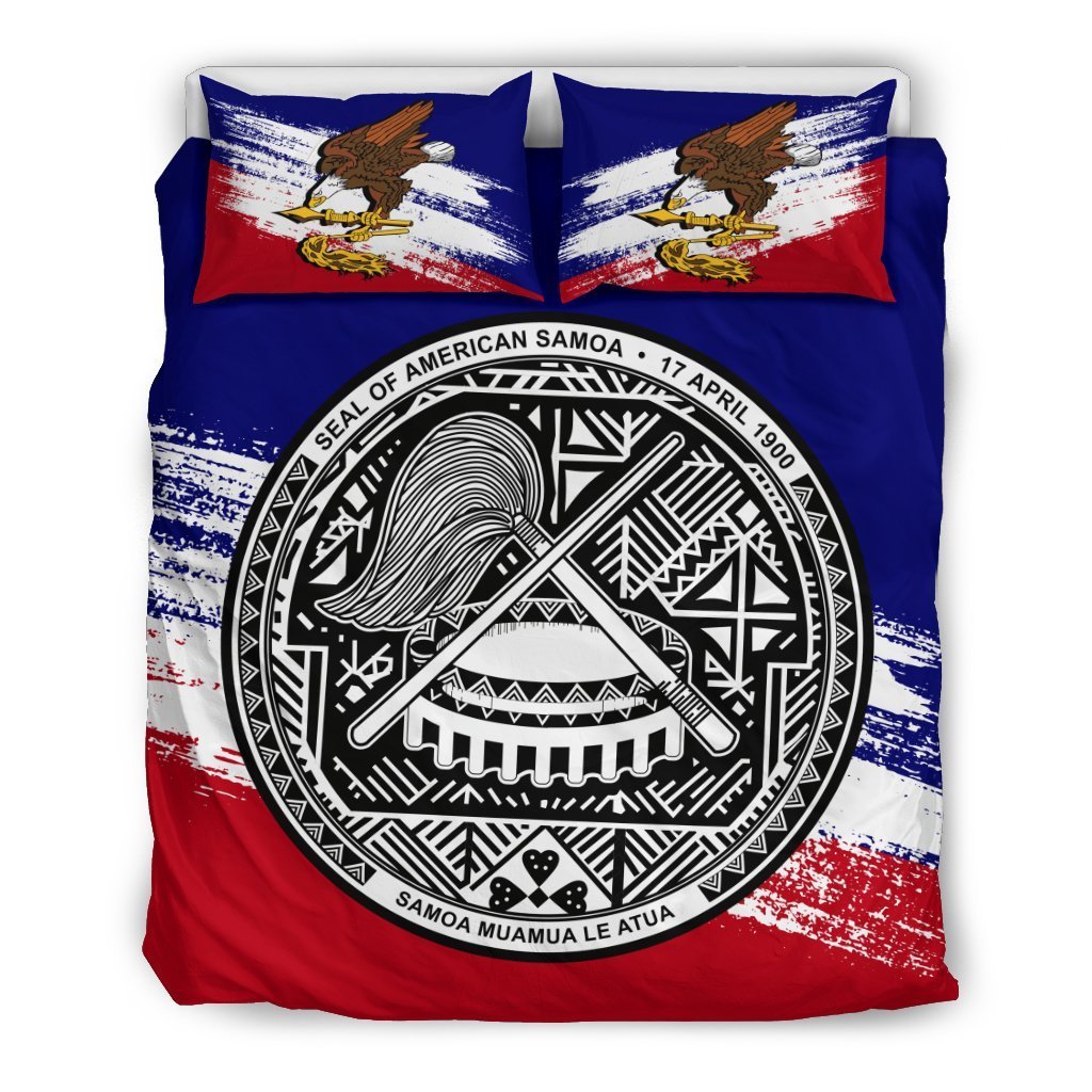 American Samoa Bedding Set Premium (Duvet Covers) - Vibe Hoodie Shop