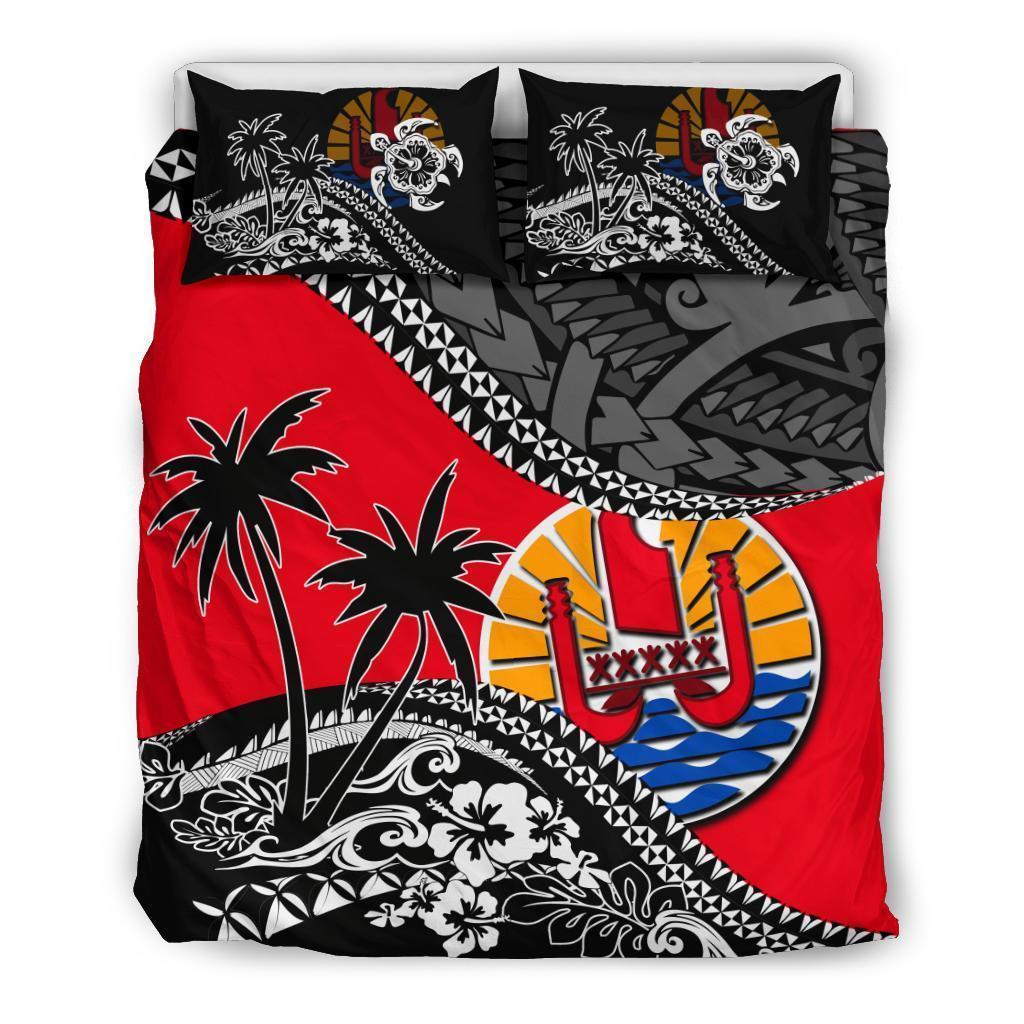 French Polynesia Bedding Set Fall In The Wave - Vibe Hoodie Shop