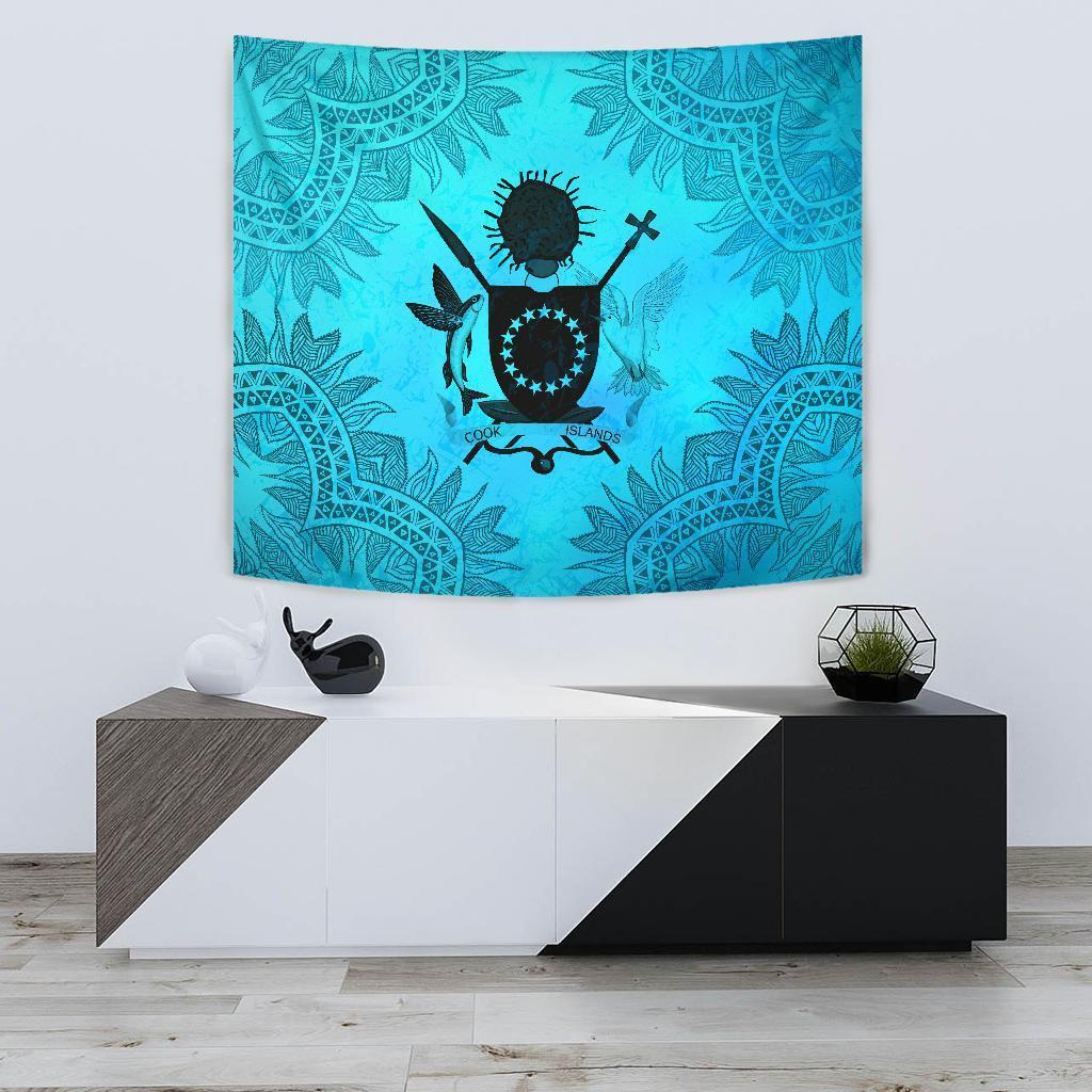 Cook Islands Tapestry Turquoise - Vibe Hoodie Shop