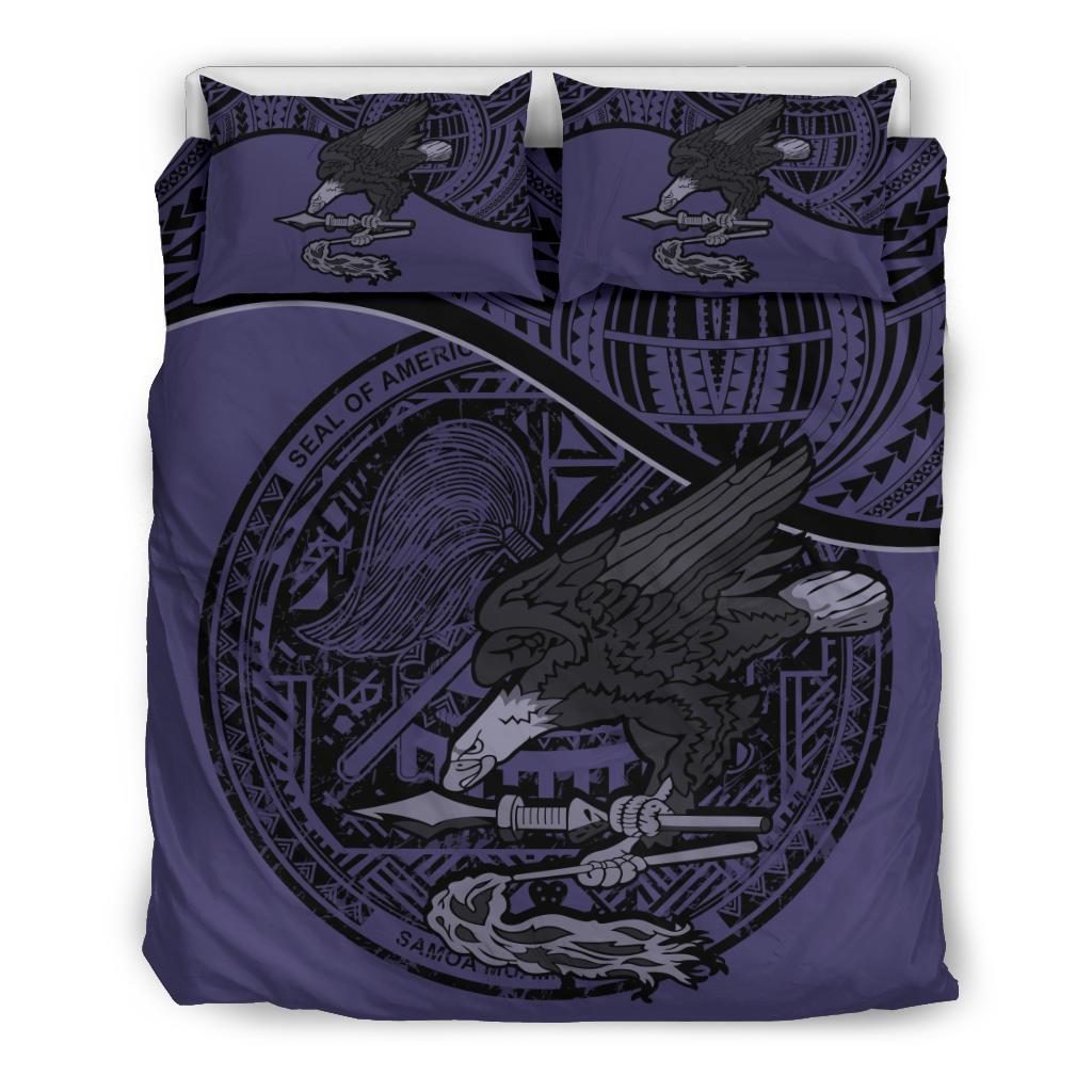 American Samoa Bedding Set Purple - Vibe Hoodie Shop