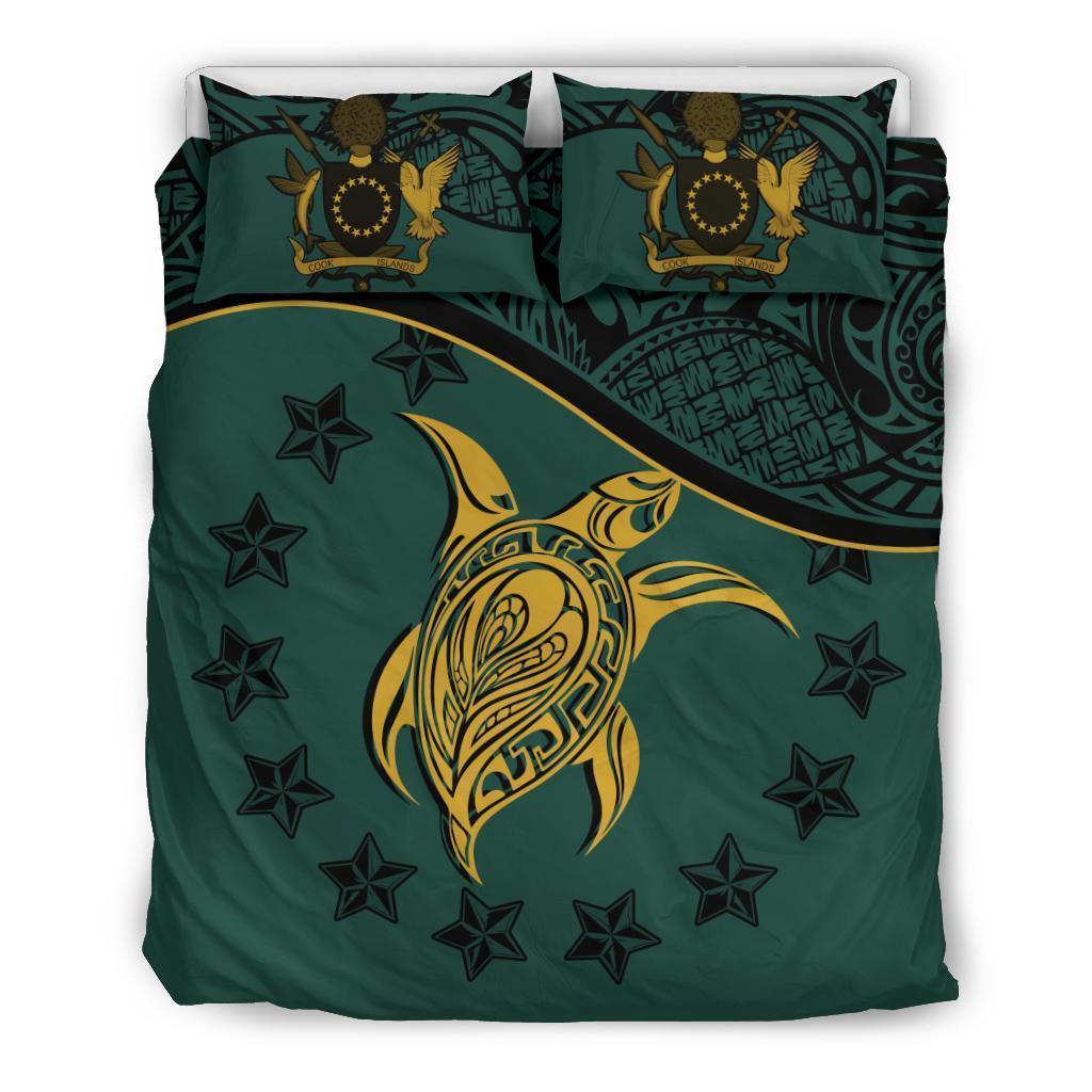 Cook Islands Bedding Set Dark Green - Vibe Hoodie Shop