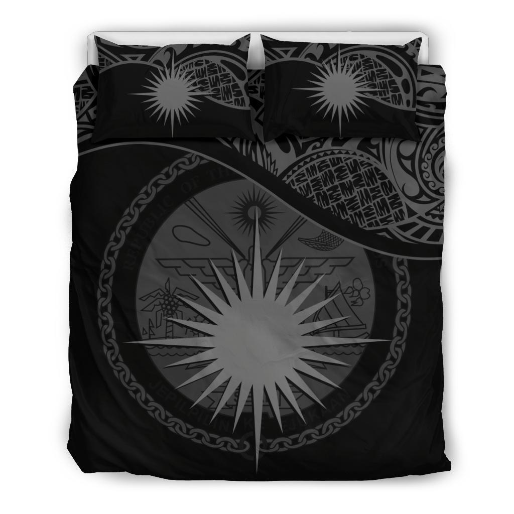 Marshall Islands Bedding Set Black - Vibe Hoodie Shop