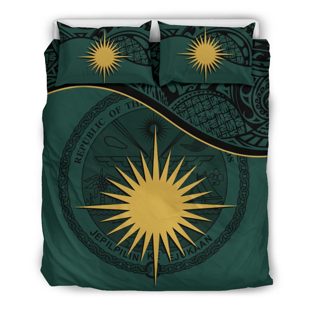 Marshall Islands Bedding Set Green - Vibe Hoodie Shop