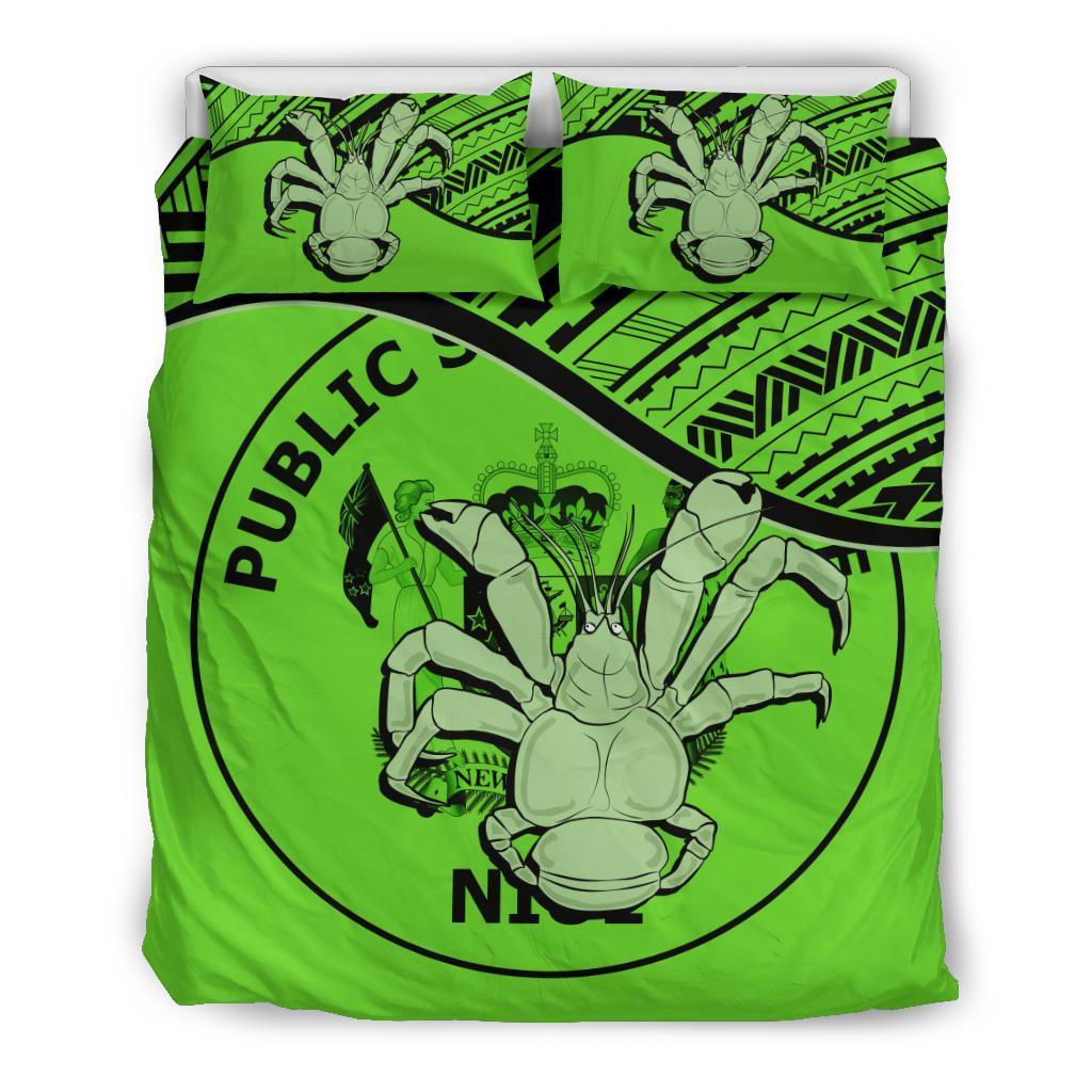 Niue Bedding Set Green - Vibe Hoodie Shop