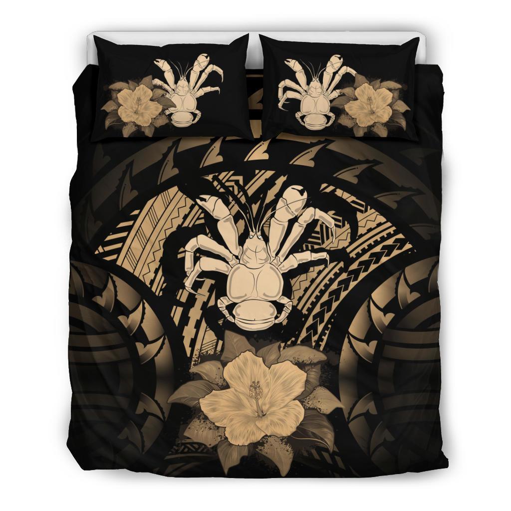 Niue Brown Hibiscus Bedding Set - Vibe Hoodie Shop