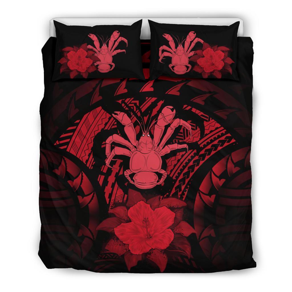 Niue Red Hibiscus Bedding Set - Vibe Hoodie Shop