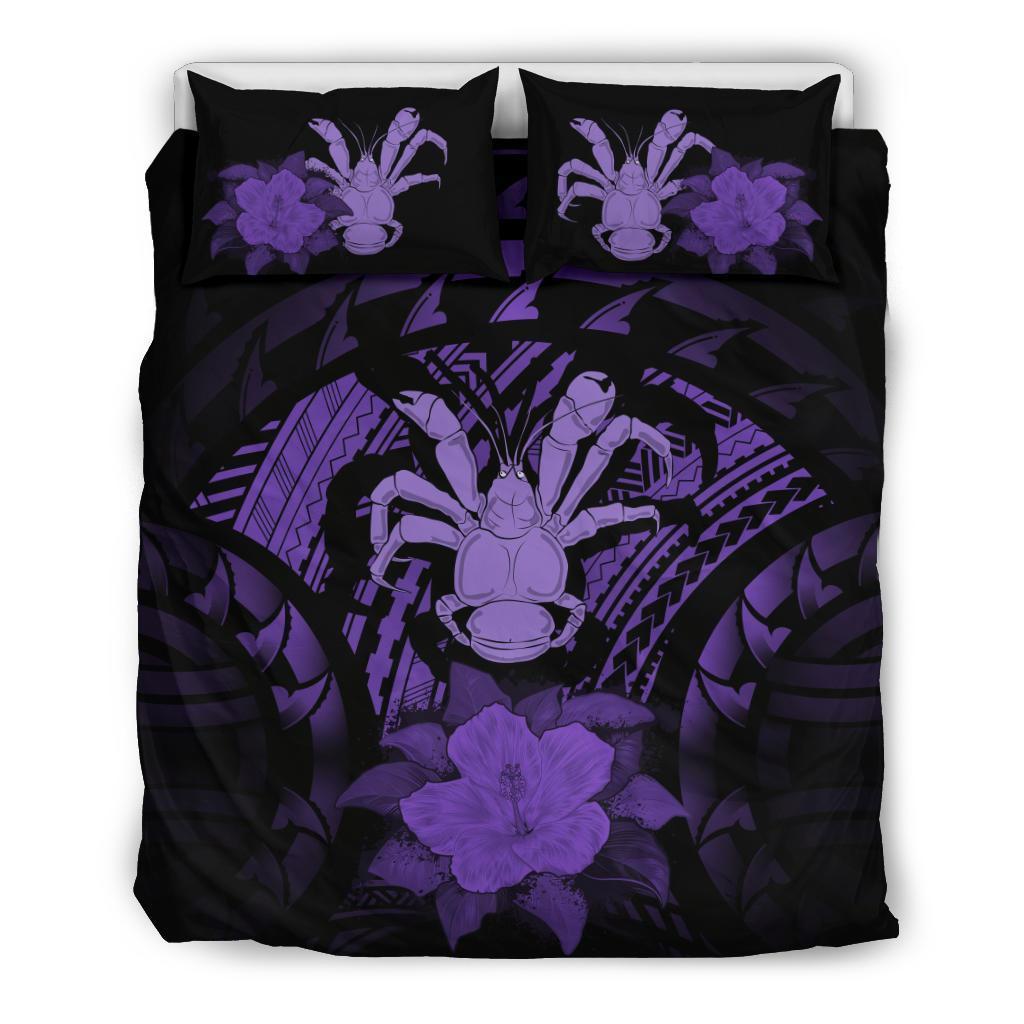 Niue Purple Hibiscus Bedding Set - Vibe Hoodie Shop