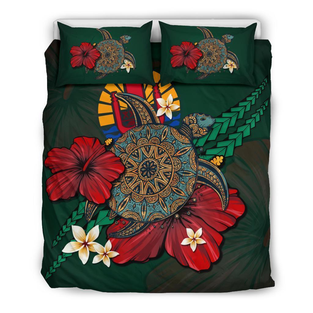 Tahiti Bedding Set - Green Turtle Tribal - Vibe Hoodie Shop