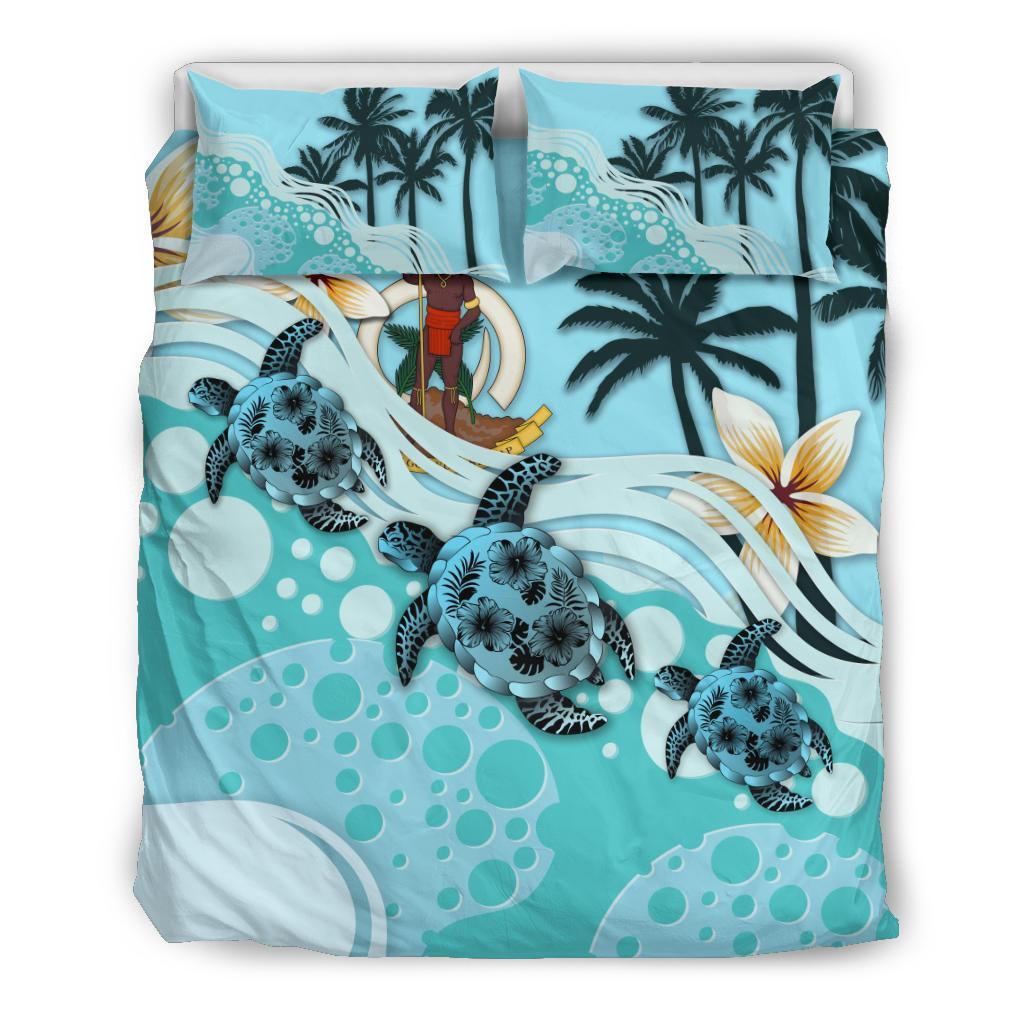 Vanuatu Bedding Set - Blue Turtle Hibiscus No - Vibe Hoodie Shop