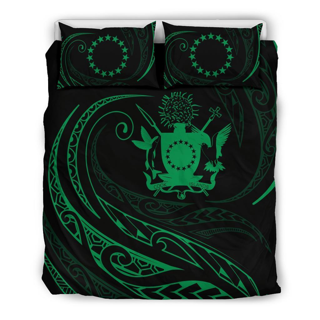 Cook Islands Bedding Set - Green - Frida Style - Vibe Hoodie Shop