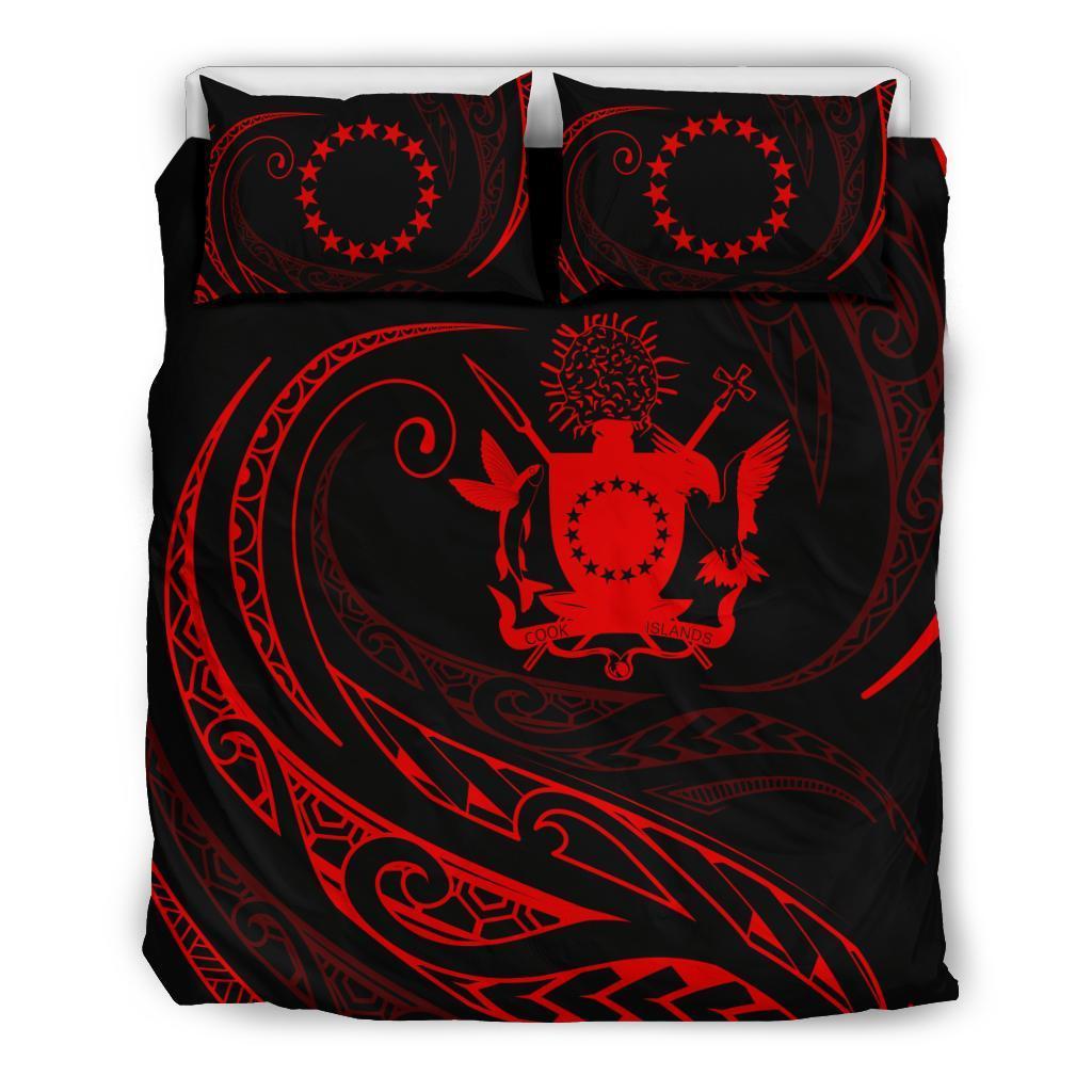 Cook Islands Bedding Set - Red - Frida Style - Vibe Hoodie Shop