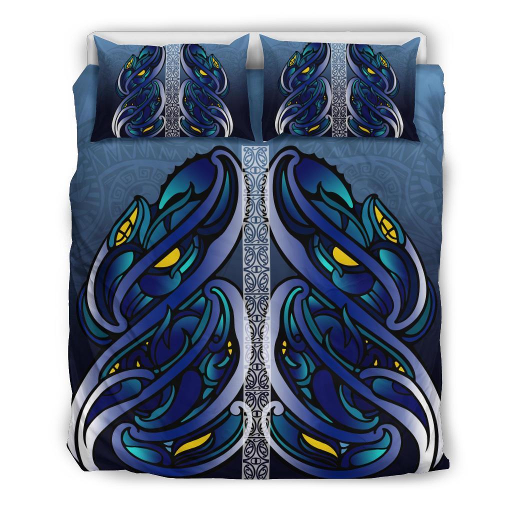 New Zealand Rugby Bedding Set Maori Taniwha Full Size Bed Sets - Vibe Hoodie Shop