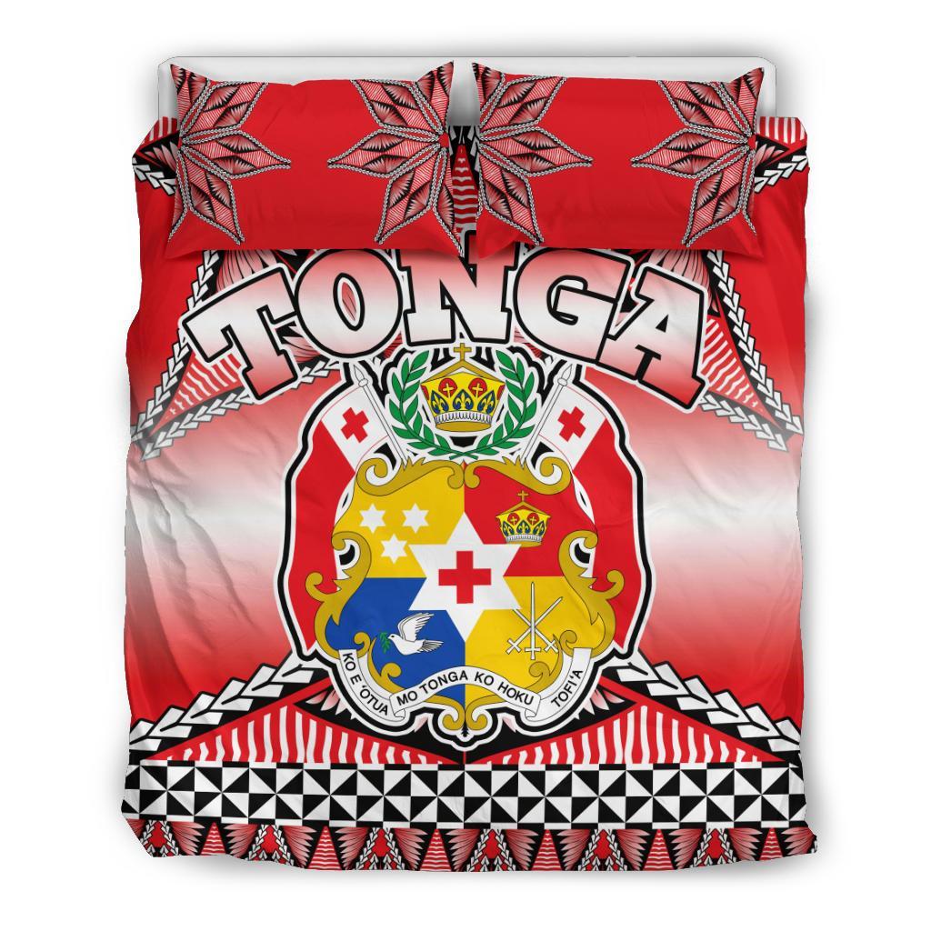 Tonga Coat Of Arms Bedding Set - Vibe Hoodie Shop