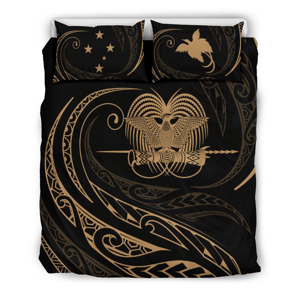 Papua New Guinea Bedding Set - Gold - Frida Style - Vibe Hoodie Shop