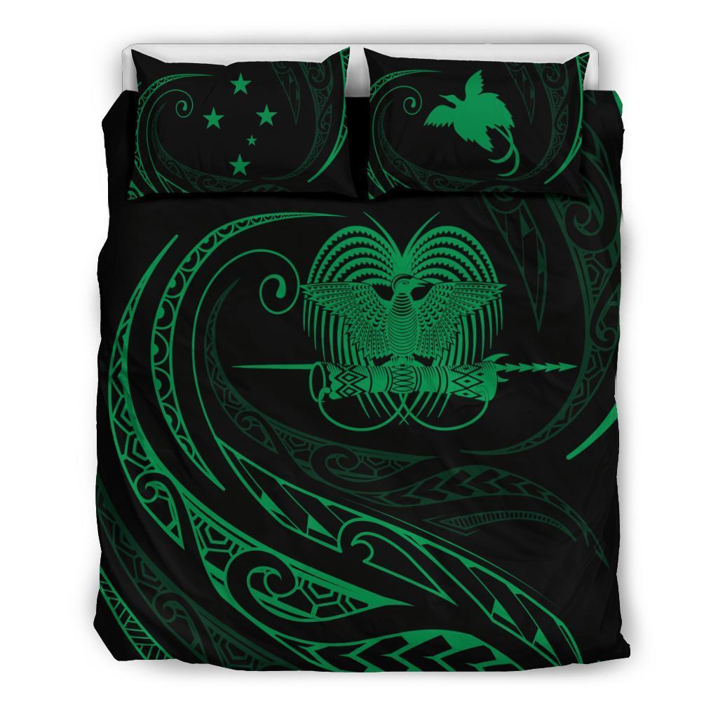 Papua New Guinea Bedding Set - Green - Frida Style - Vibe Hoodie Shop