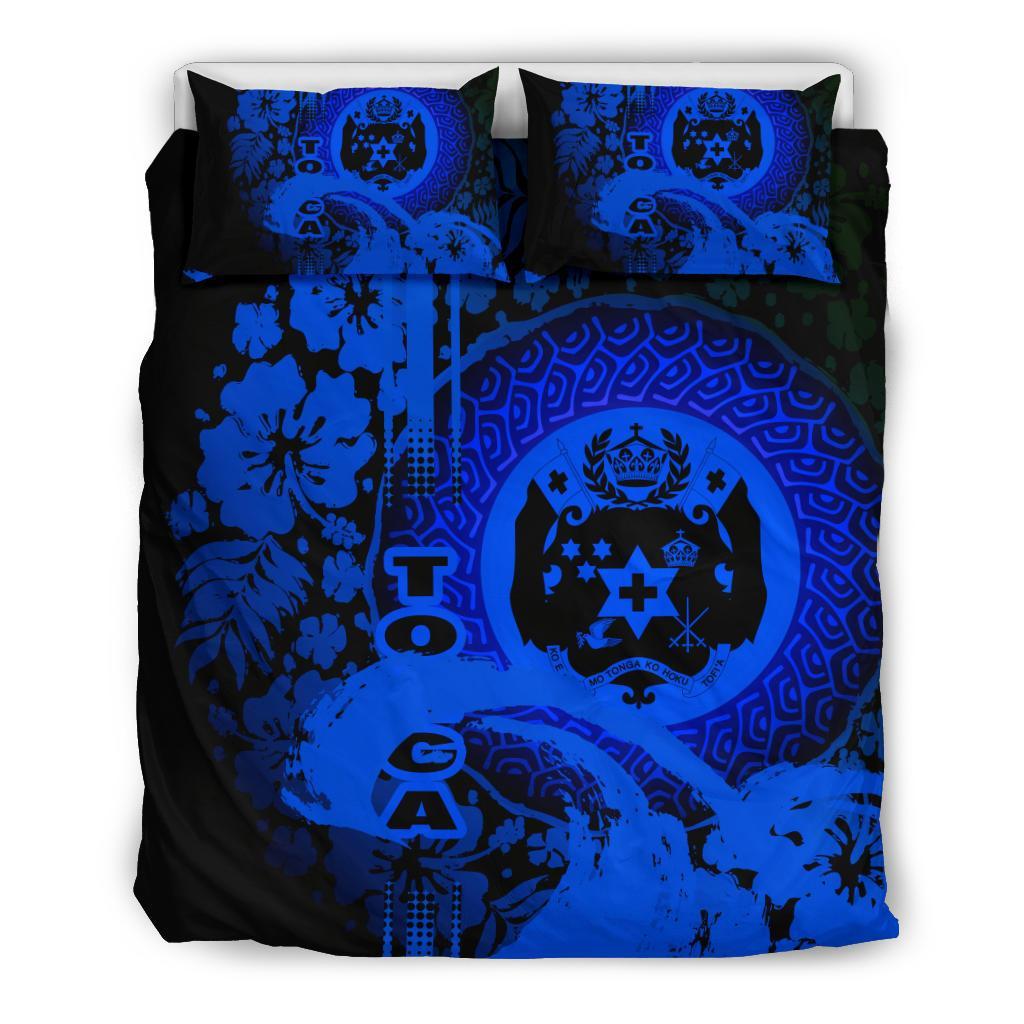 Polynesia Bedding Set Tonga Blue - Vibe Hoodie Shop