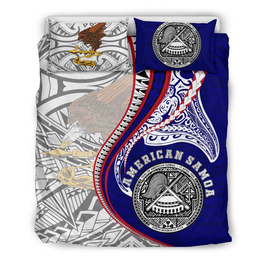 American Samoa Bedding Set Kanaloa Tatau gen AS - Vibe Hoodie Shop