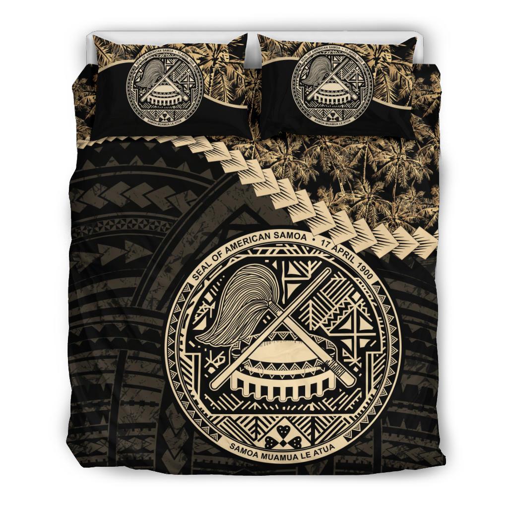 American Samoa Bedding Set Golden Coconut - Vibe Hoodie Shop