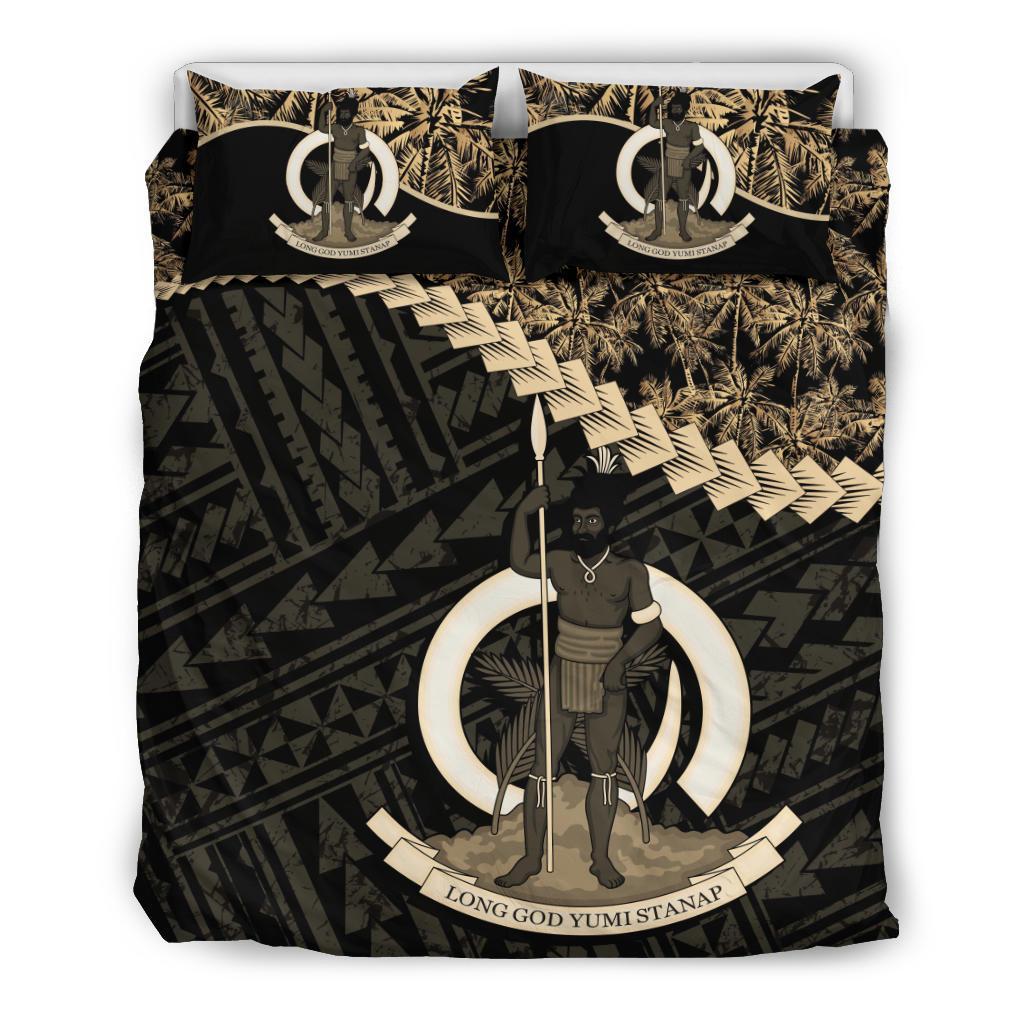 Vanuatu Bedding Set Golden Coconut 01 - Vibe Hoodie Shop