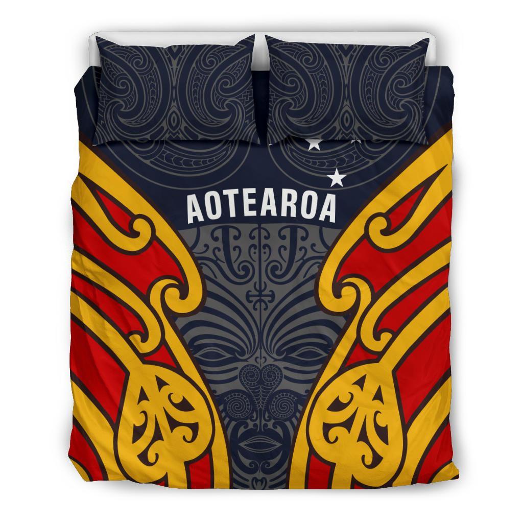 Aotearoa Bedding Set Maori Moko - Vibe Hoodie Shop