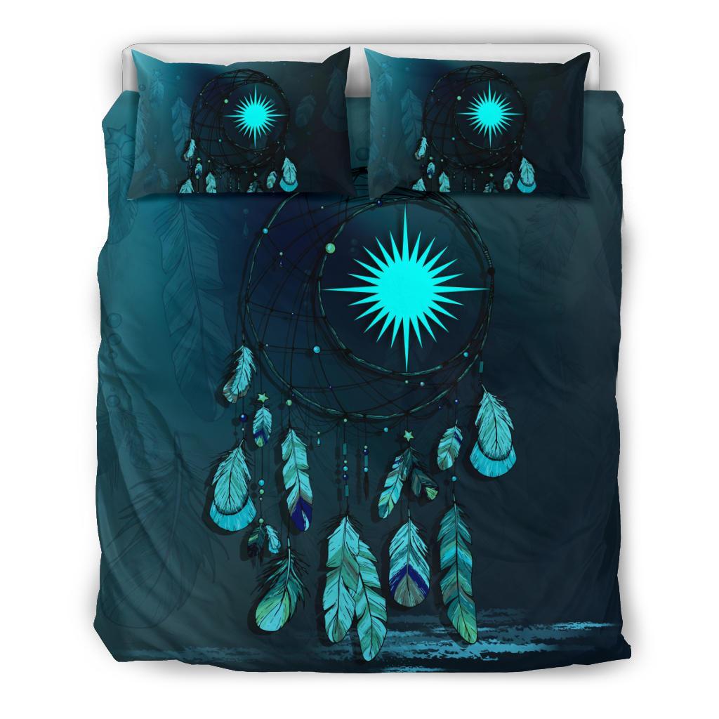 Marshall Islands Bedding Set Dreamcatcher Blue - Vibe Hoodie Shop