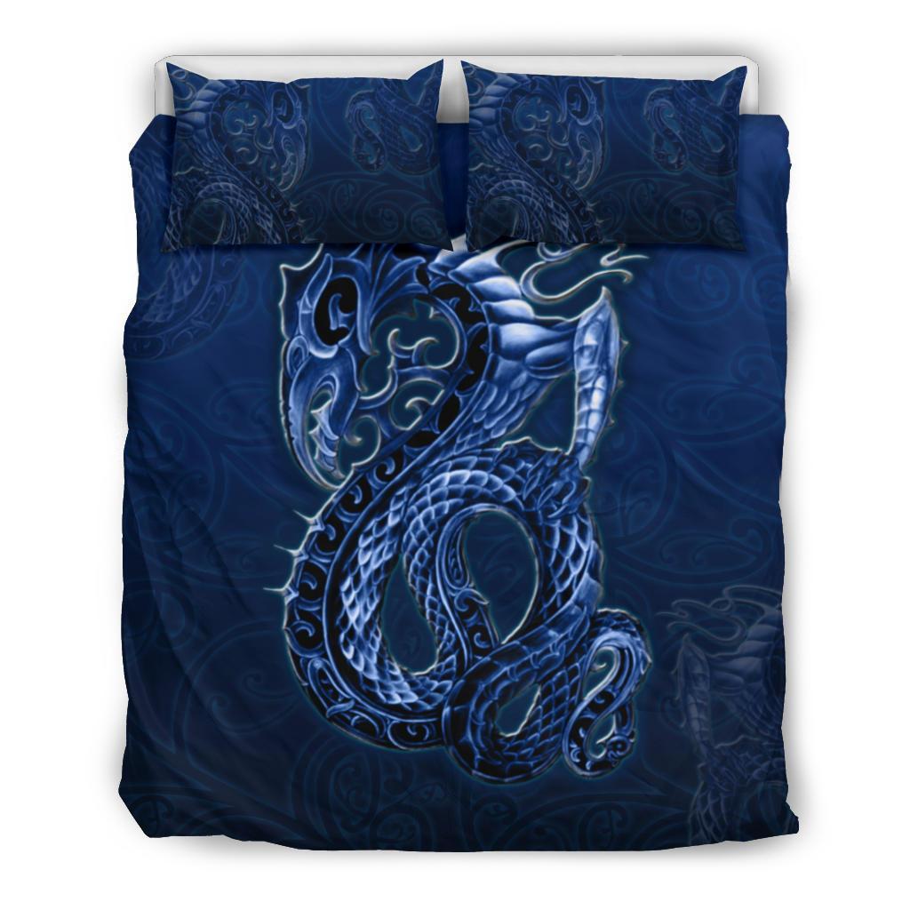 New Zealand Bedding Set, Maori Manaia Duvet Cover With Two Pillow Cases - Vibe Hoodie Shop