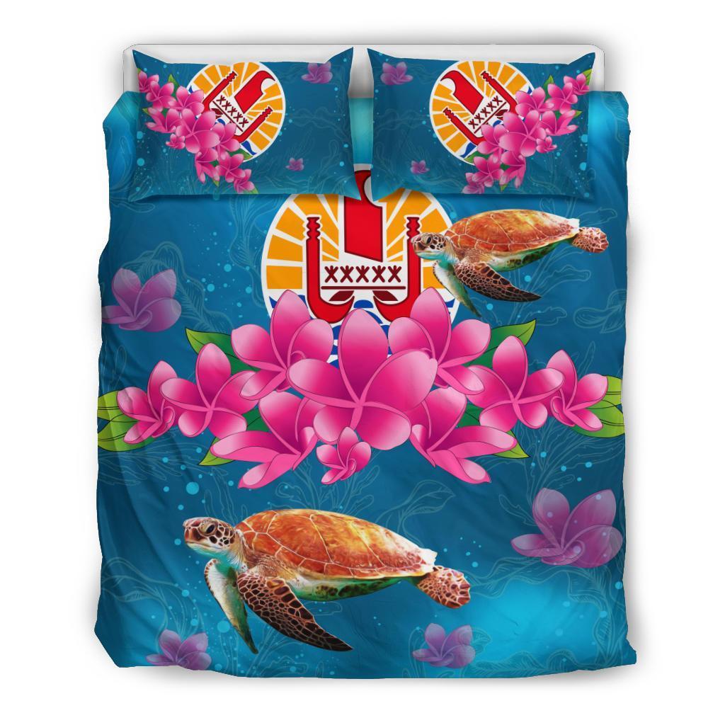 Tahiti Plumeria Kanaka Turtle Sea Bedding Set - AH - Vibe Hoodie Shop