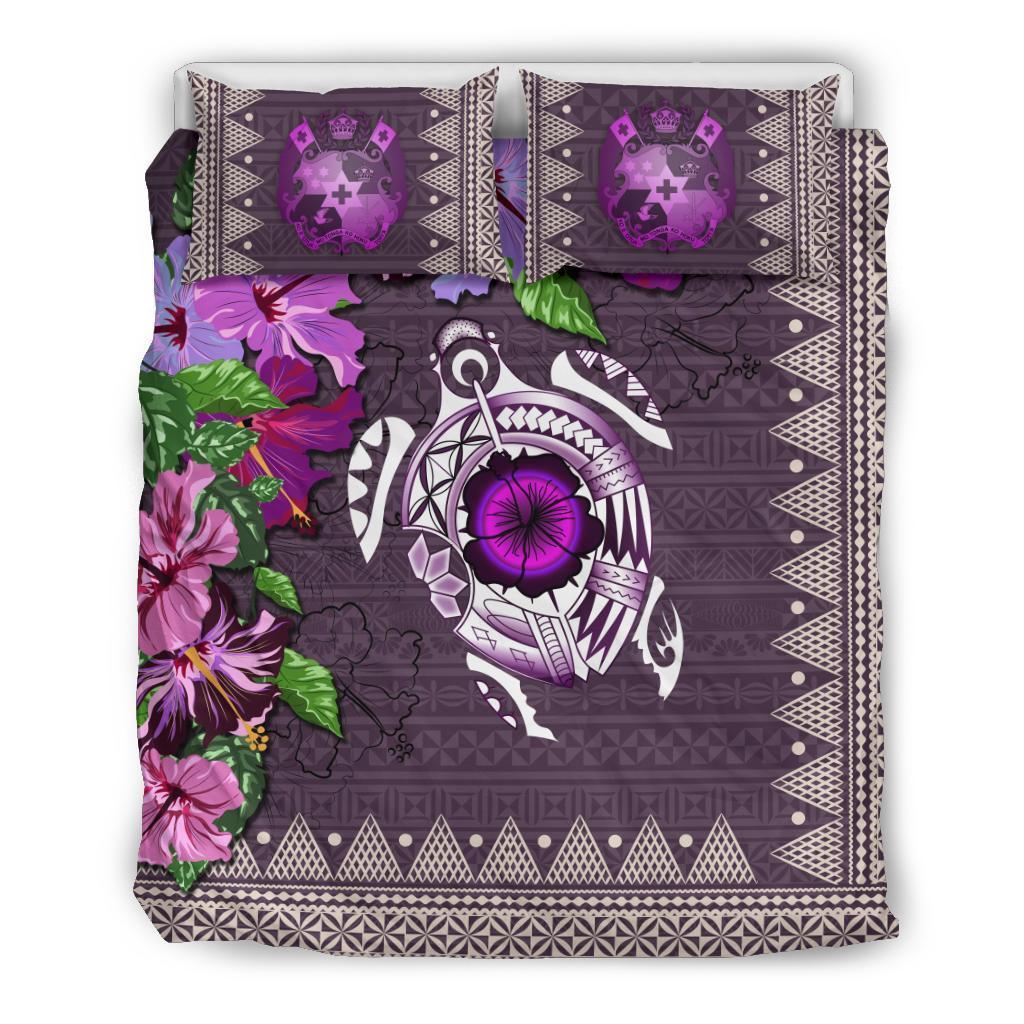 Tonga Bedding Set - Turtle Hibiscus - Vibe Hoodie Shop