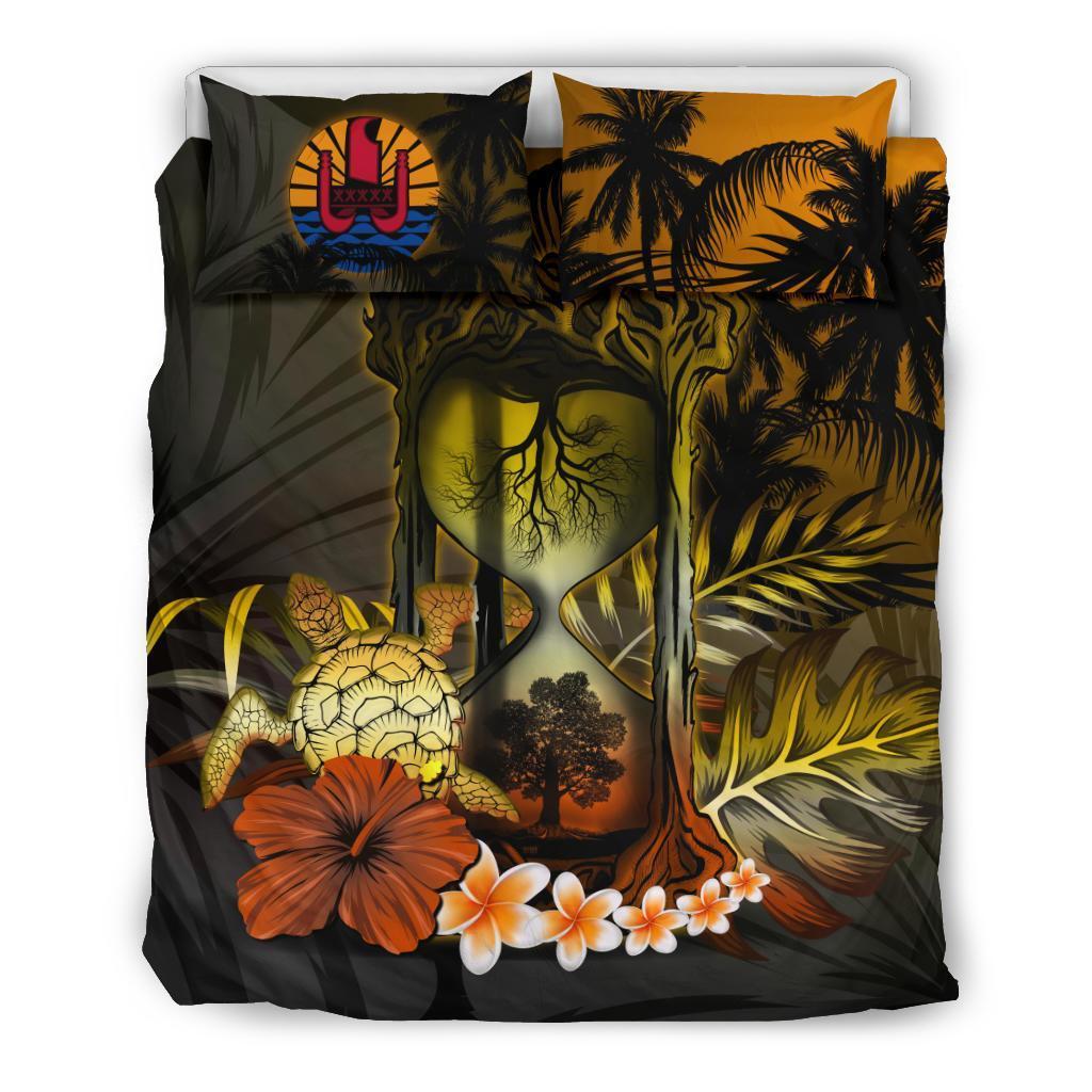 Tahiti Bedding Set - Tahitian Tree Of Life Hourglass - Vibe Hoodie Shop