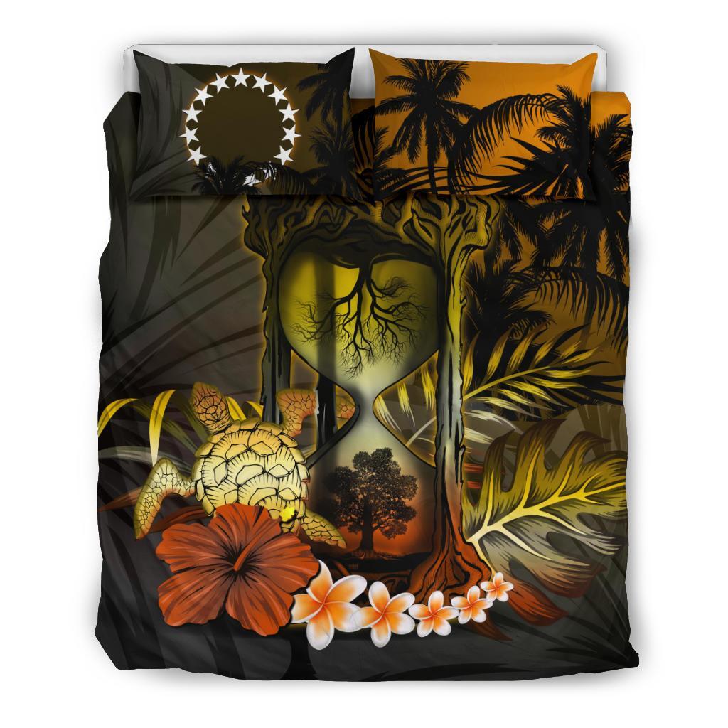 Cook Islands Bedding Set - Tree Of Life Hourglass - Vibe Hoodie Shop