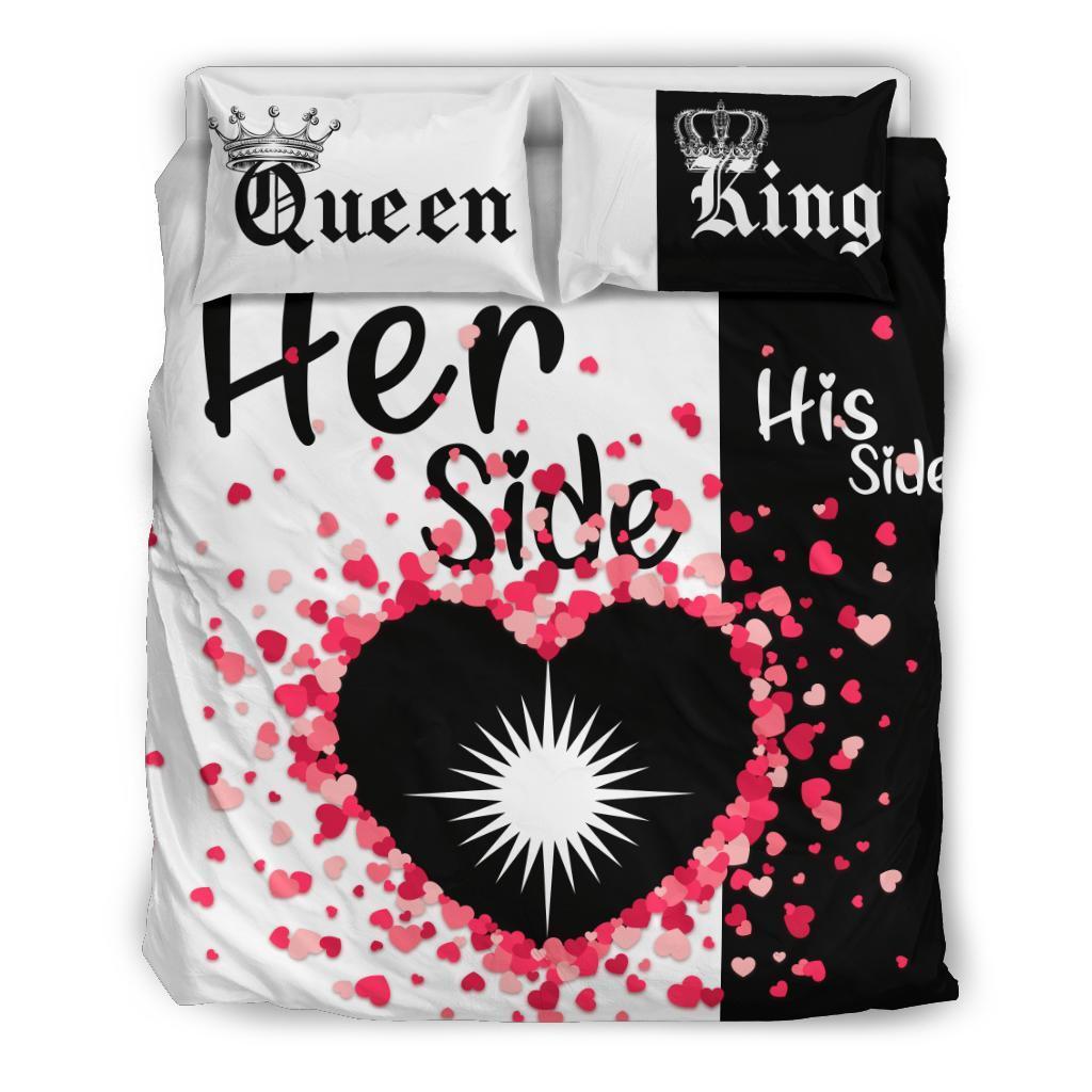 Marshall Islands Bedding Set Couple King/Queen Her Side/His Side - Vibe Hoodie Shop