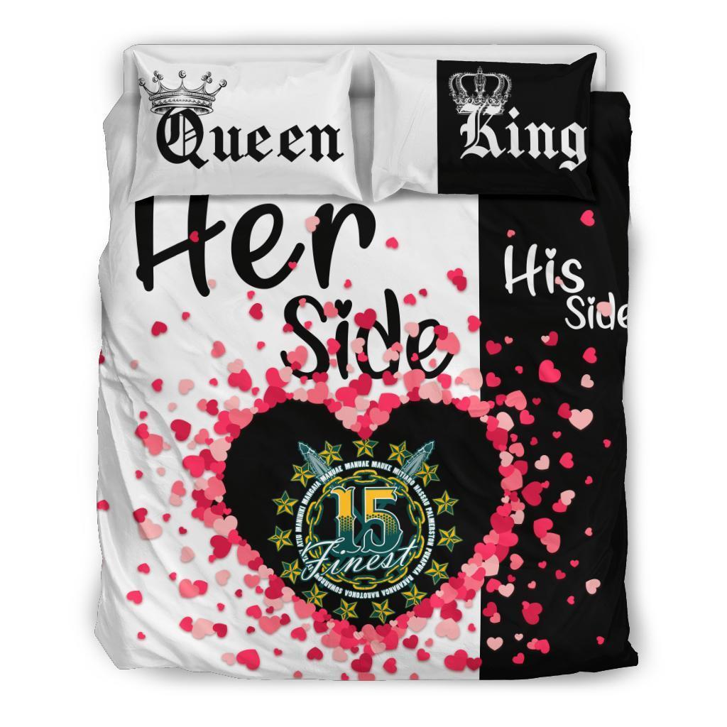 Cook Islands Bedding Set Couple King/Queen Her Side/His Side - Vibe Hoodie Shop