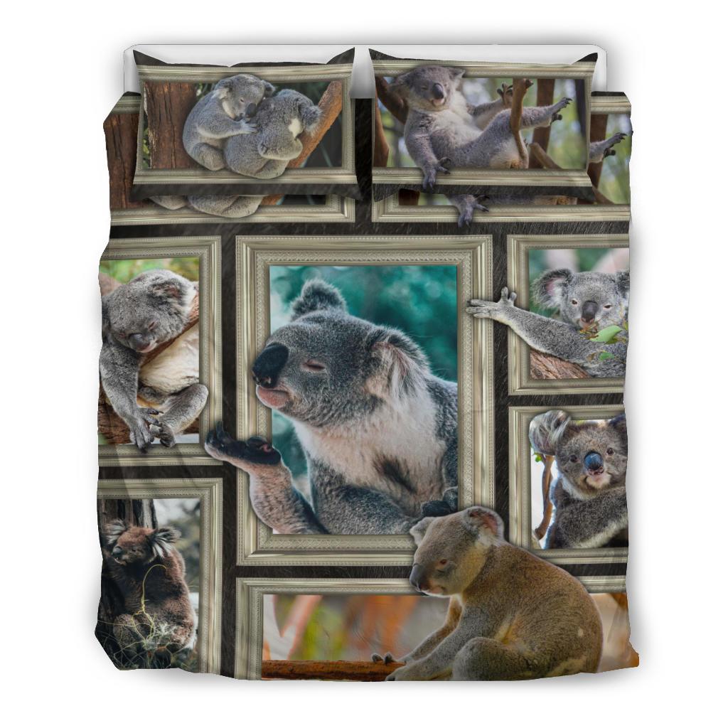 Bedding Set - 3D Koala Frames Bedding Set - Vibe Hoodie Shop