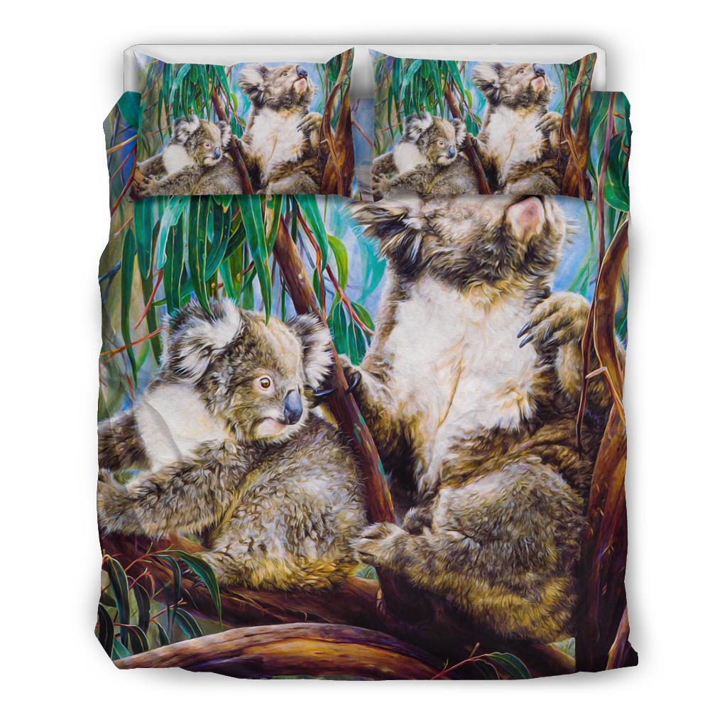 Bedding Set - Koala and Joey Bedding Set 3D Art - Vibe Hoodie Shop