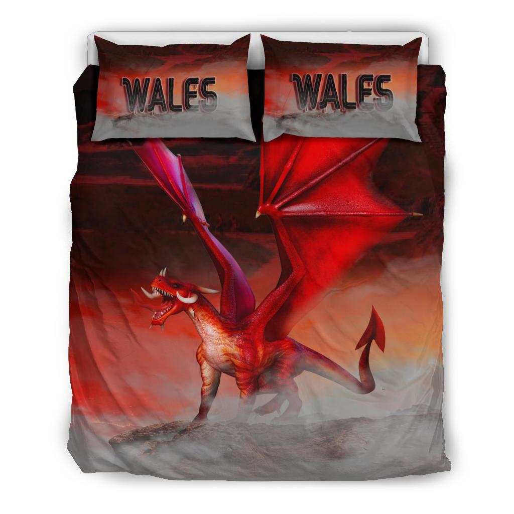 Wales Bedding Set - Dragon Ty Mawr Lighthouse - Vibe Hoodie Shop