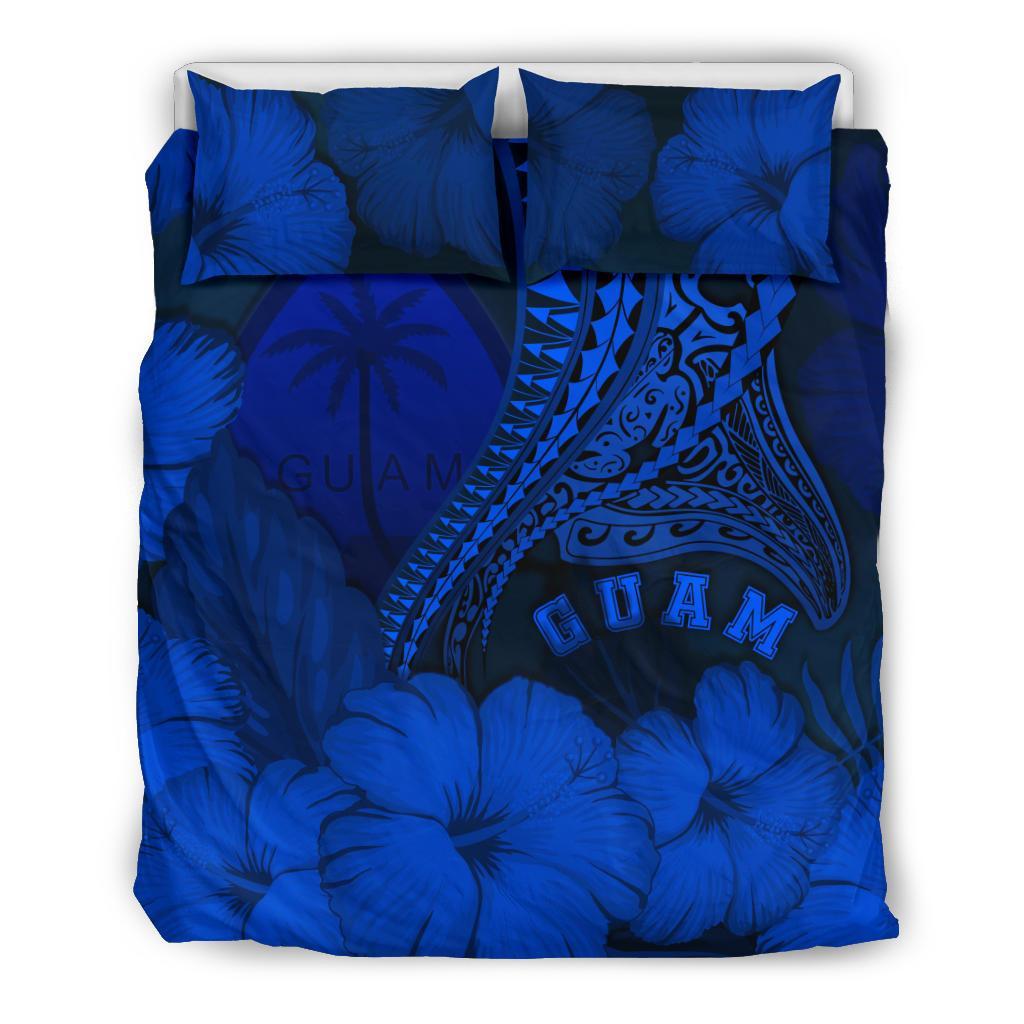 Guam Bedding Set Guam Manta Polynesian Hibiscus - Vibe Hoodie Shop