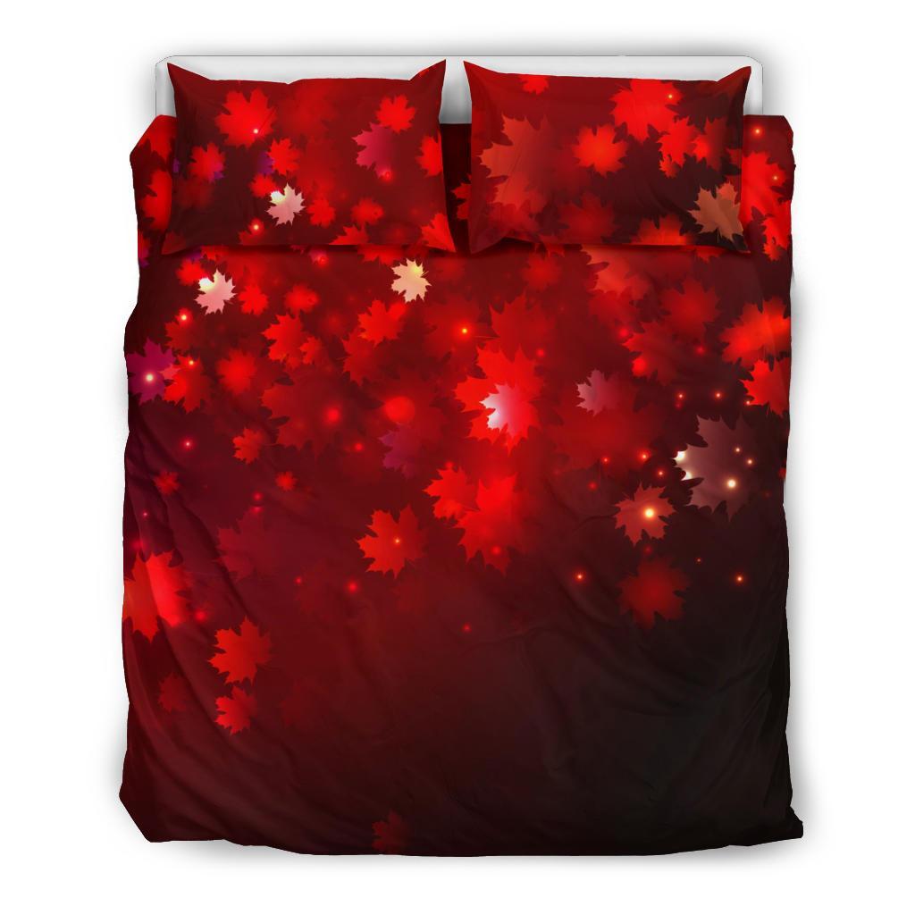 Canada Maple Leaf Bedding Set - Vibe Hoodie Shop