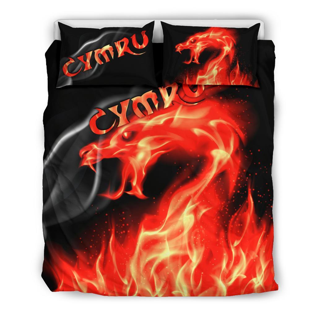 Wales Bedding Set - Cymru Flame - Vibe Hoodie Shop