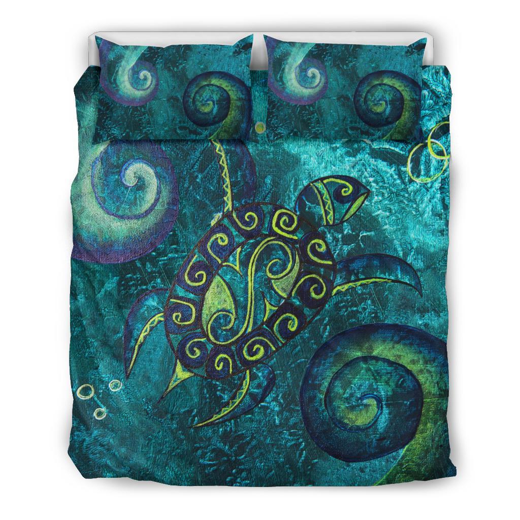 New Zealand Bedding Set Turtle With Koru - Vibe Hoodie Shop