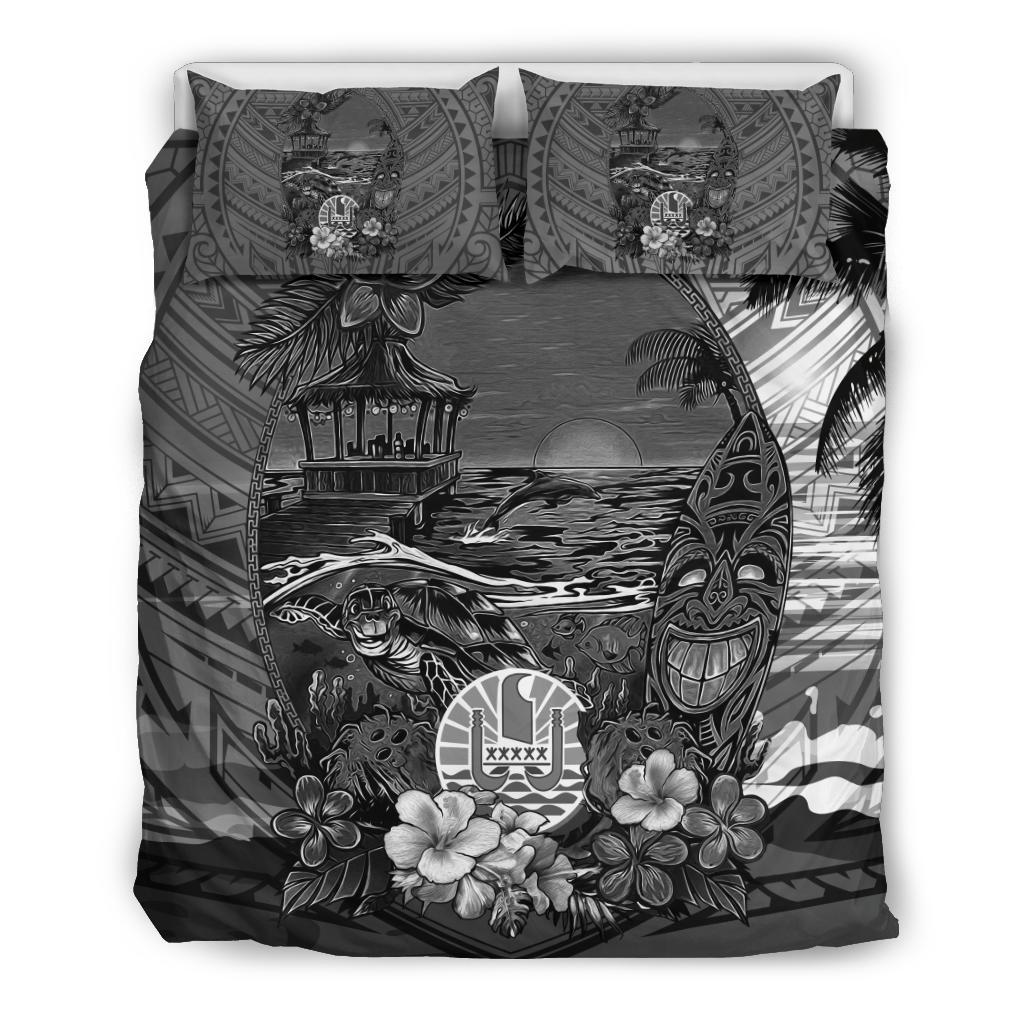 Tahiti Bedding Set Natural Beach - Black Version - Vibe Hoodie Shop