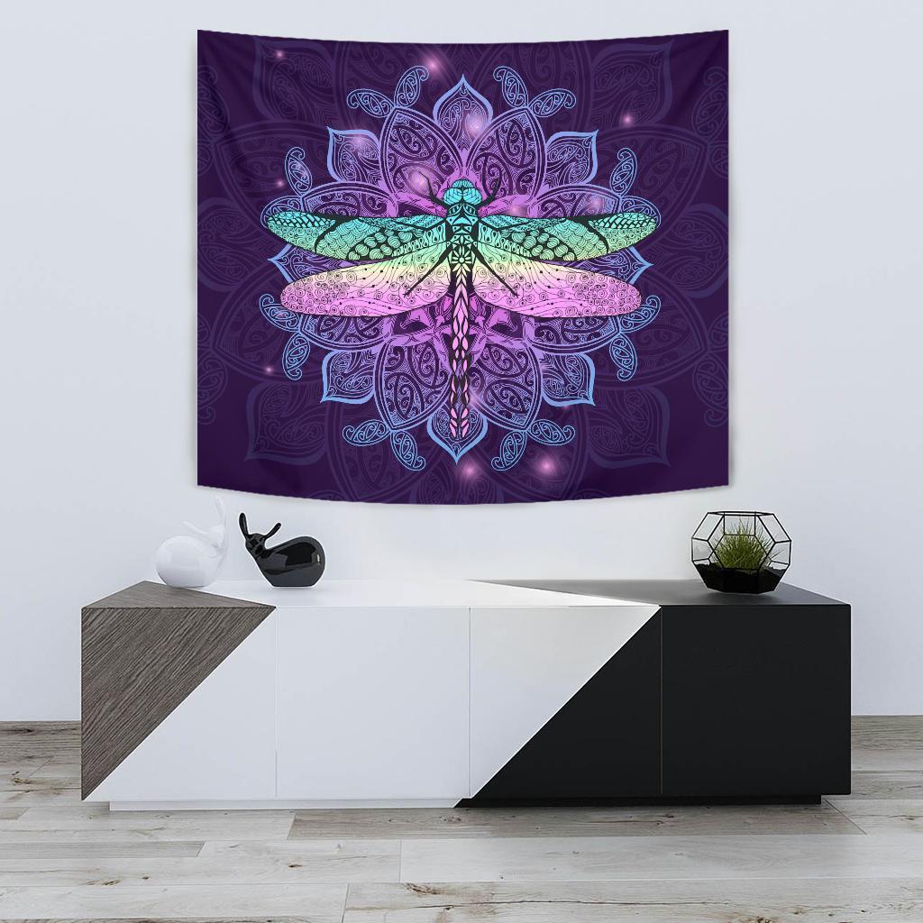 Maori Mandala Dragonfly Tapestry - Vibe Hoodie Shop