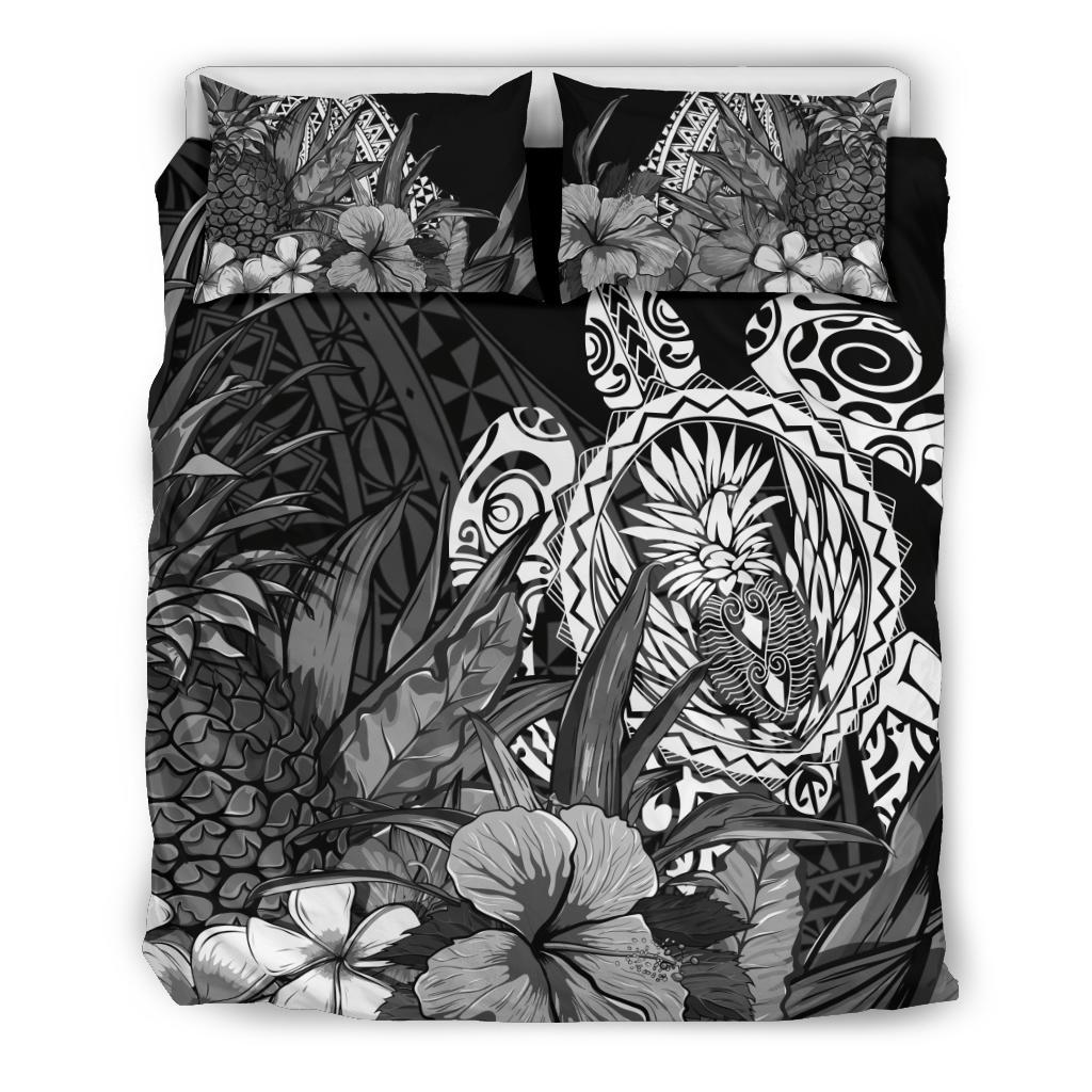 Polynesian Turtle Pineapple Bedding Set - Vibe Hoodie Shop