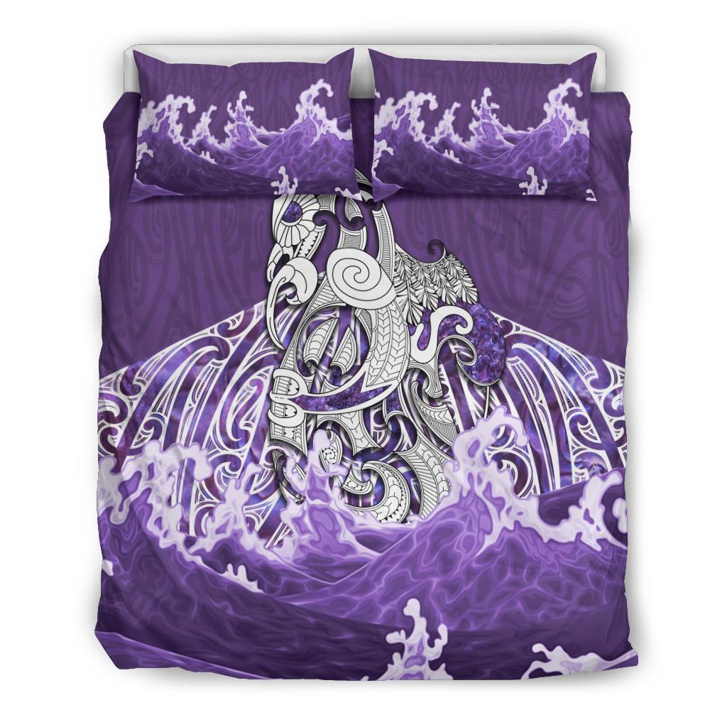 Maori Manaia The Purple Sea Bedding Set - Vibe Hoodie Shop