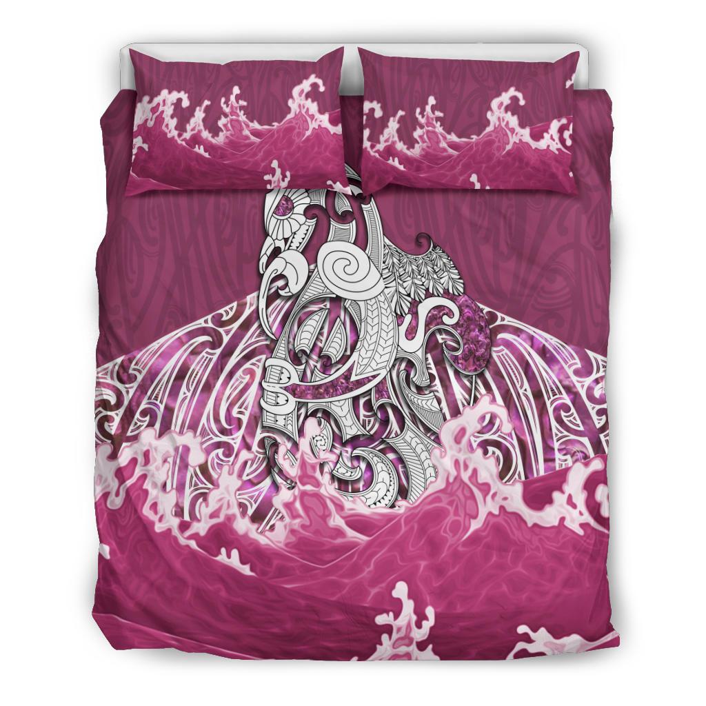 Maori Manaia The Pink Sea Bedding Set - Vibe Hoodie Shop